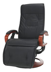 Masážní křeslo Ardos (ekokůže černá + třešeň) 