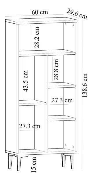  Regál Tomipo (bílá)