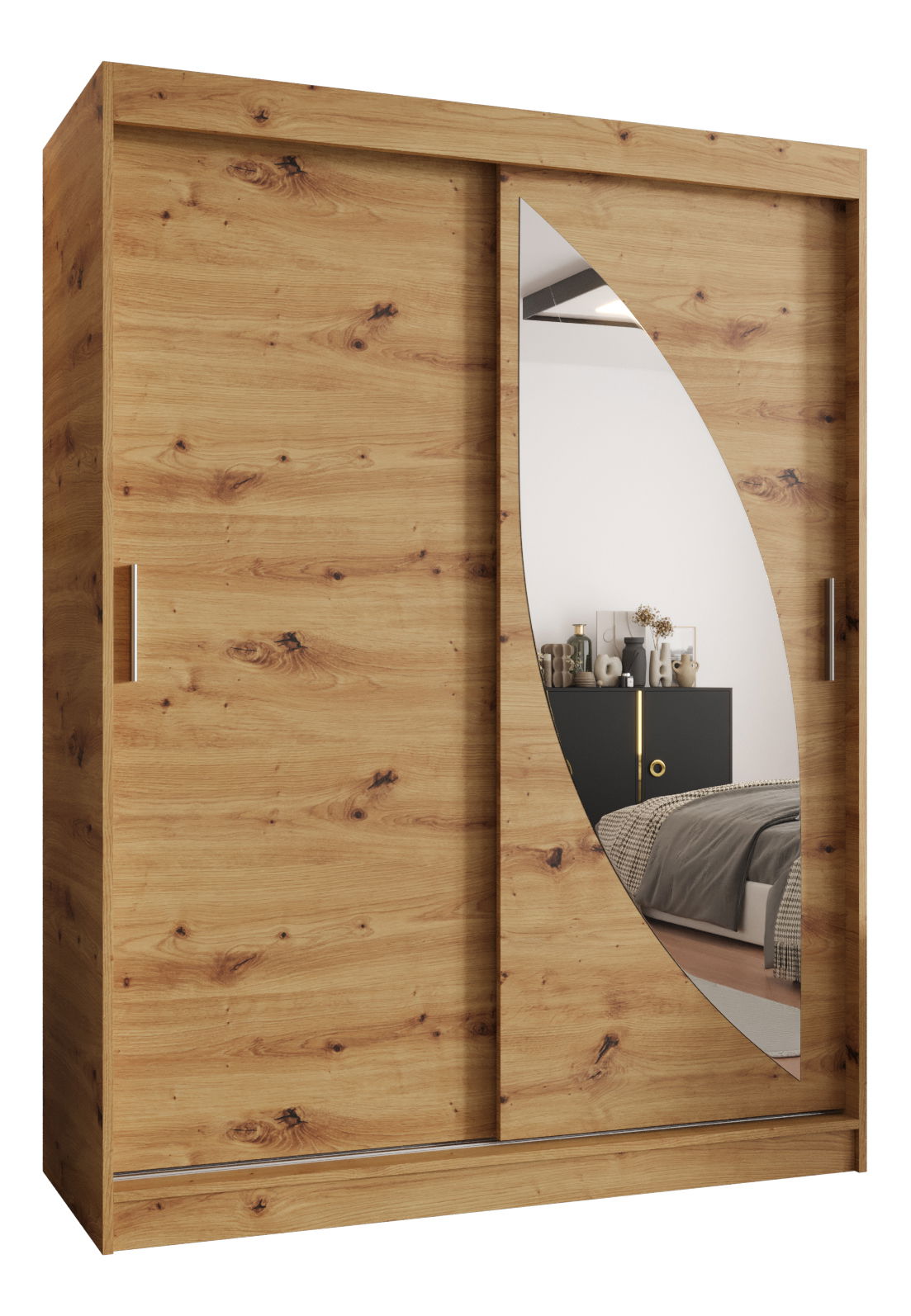 Šatní skříň 150 cm Milain (dub artisan)