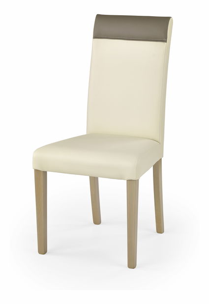 Jídelní židle Nery (dub sonoma + krémová + béžová)