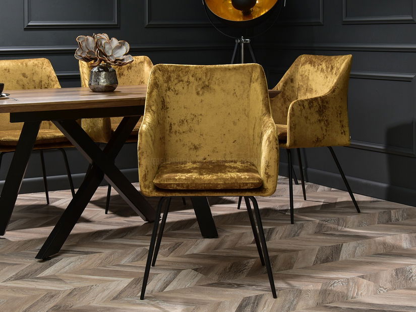 Jídelní židle Duplica (zlatá)