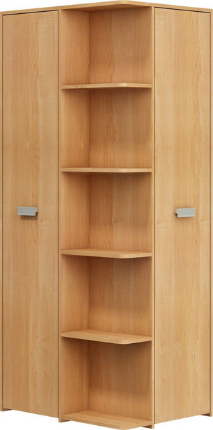 Rohová šatní skříň Nemo