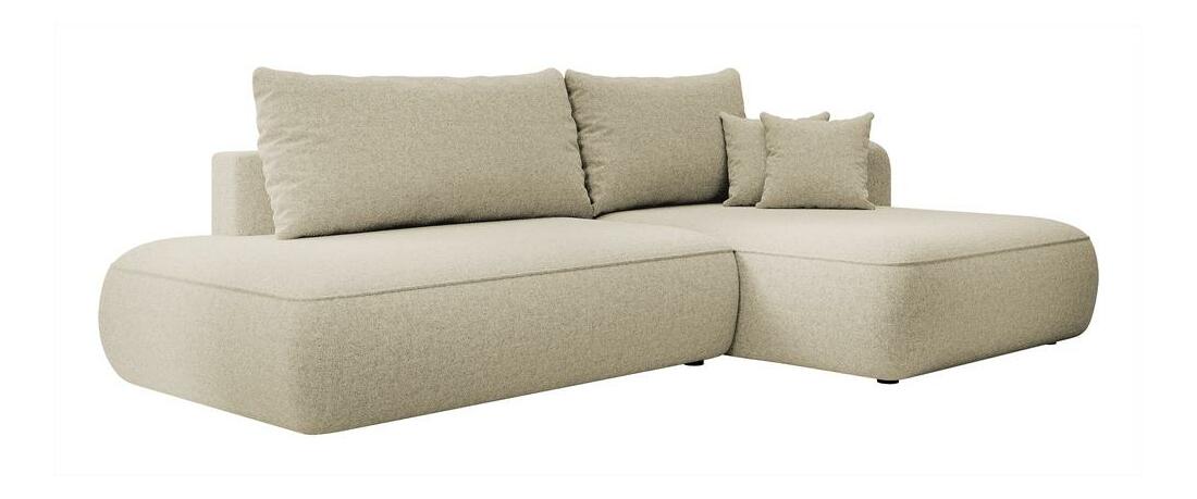 Rohová sedací souprava Fergie (P) (béžová + černá)