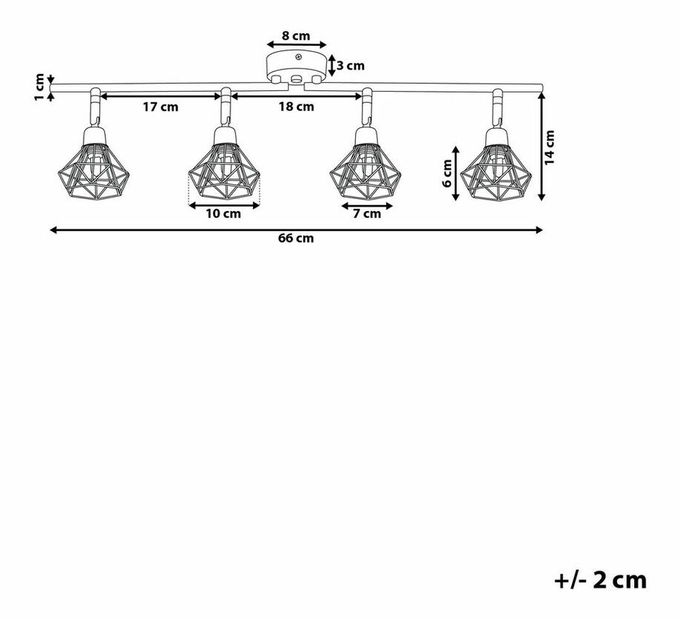 Závěsná lampa Emanuela (stříbrná)