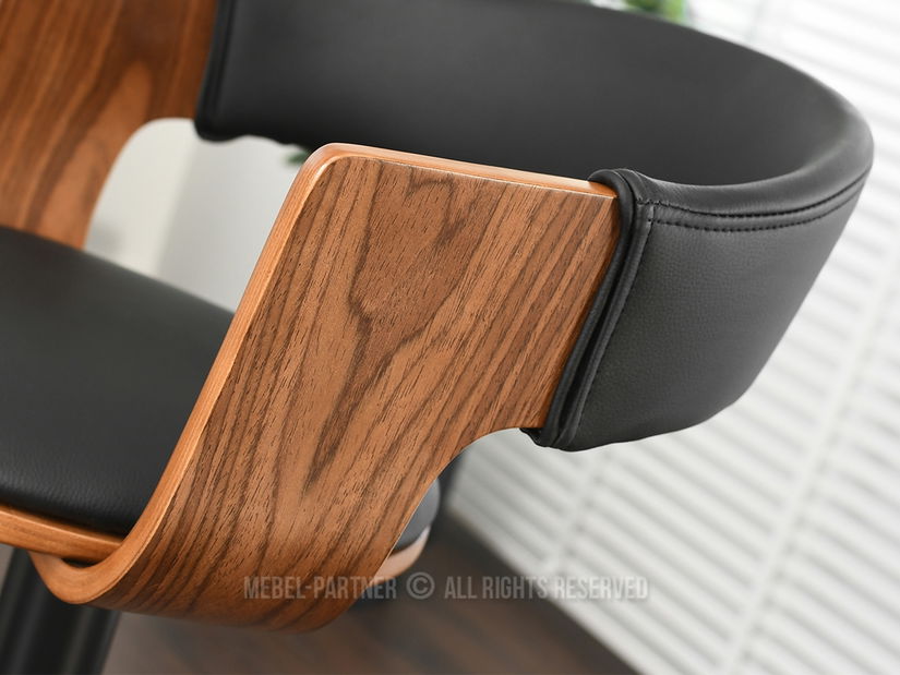 Židle Hoch (ořech tmavý + černá)