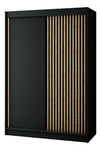 Šatní skříň 150 cm Ladonna (černá matná)