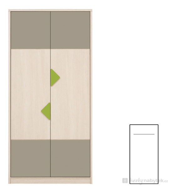 Šatní skříň BRW Strzalka SZF2D/20/10