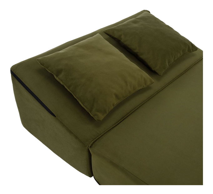 Rozkládací křeslo Plantearan (olivová)