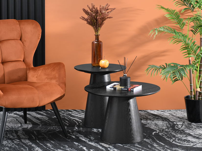 Konferenční stolek Otava 45 (černé dřevo + černá)