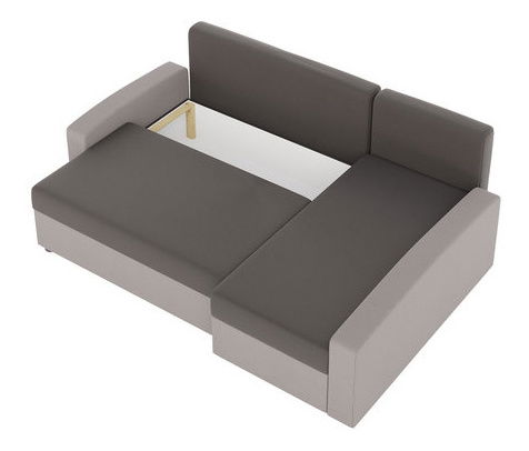 Rohová sedací souprava Pomada (tmavě modrá + černá)