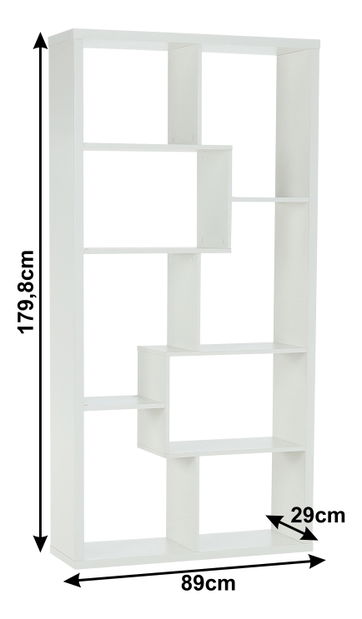 Regál Opal D 264 bílá