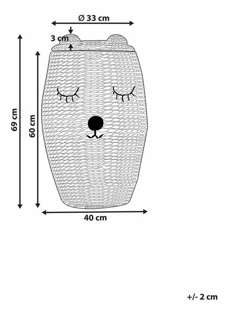 Úložný košík Sven (přírodní)