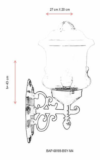 Venkovní nástěnné svítidlo Myley (černá)