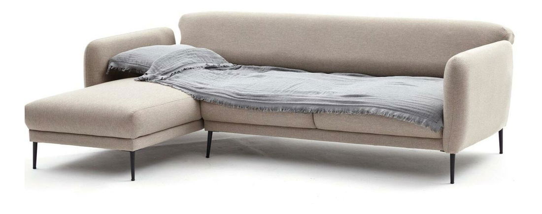 Rohová sedačka Victory (L) (krémová + černá)