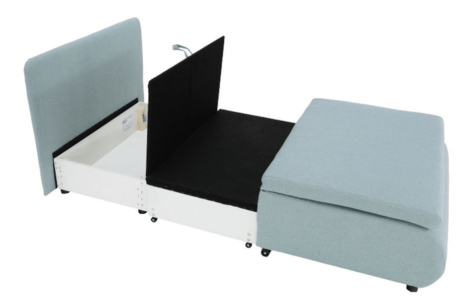 Křeslo Kotu New (mentolová + krémová)