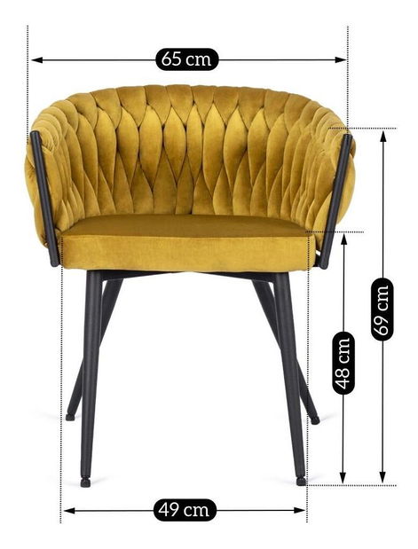 Jídelní židle Encuesta (hořčičná)