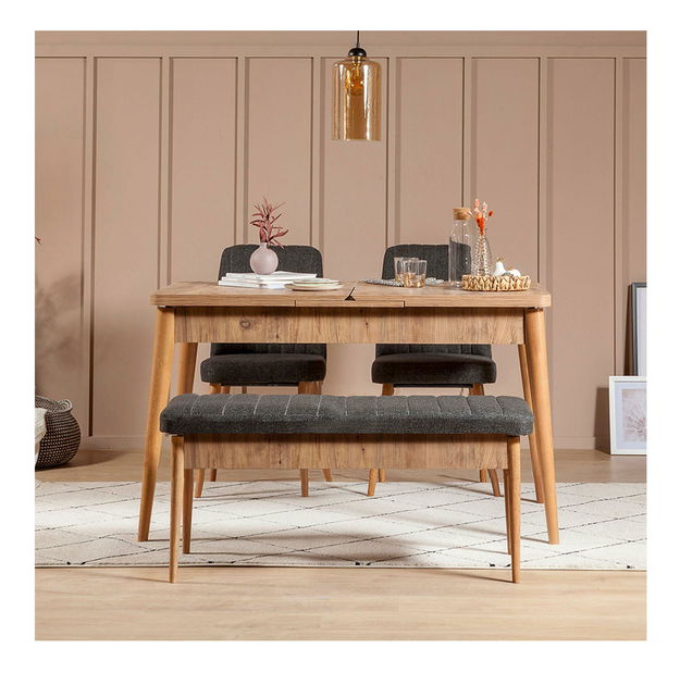 Lavice Vlasta 5 (borovice atlantická + antracit)