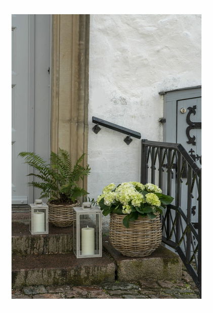 Set 2 ks proutěných květináčů Pvadina (hnědá)