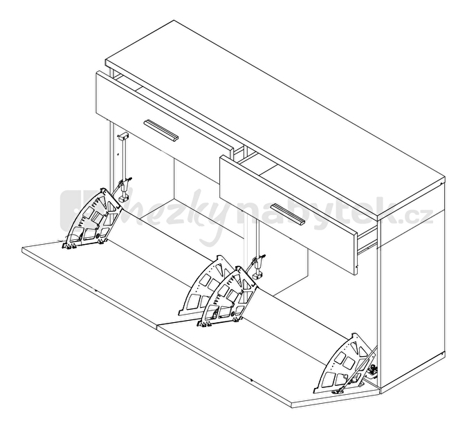 Botník (skřínka na boty) Kombino CMBD141
