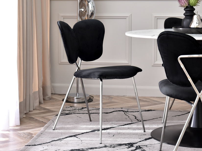 Židle Wrangler (černá + chromová)