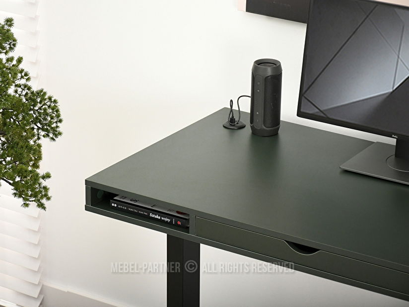 PC stolek Osto 120 (zelená + černá)