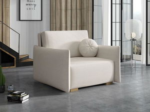 Rozkládací křeslo Carivia Glov I (krémová) (s úl. prostorem)