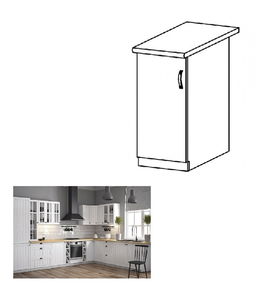 Dolní kuchyňská skříňka D30 Provense (bílá + sosna andersen) (L)