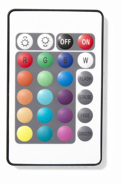 Manželská postel 140 cm AVENUE (s roštem a LED osvětlením) (bílá)