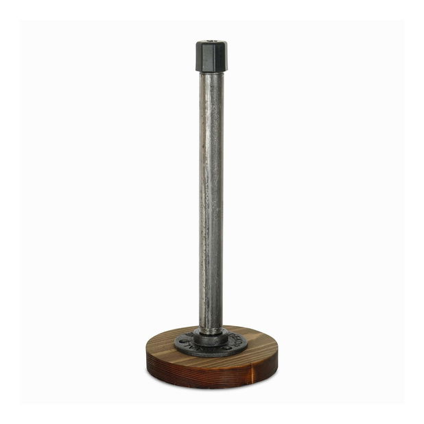 Držak na papírové utěrky Lesedu (ořech + stříbrná)