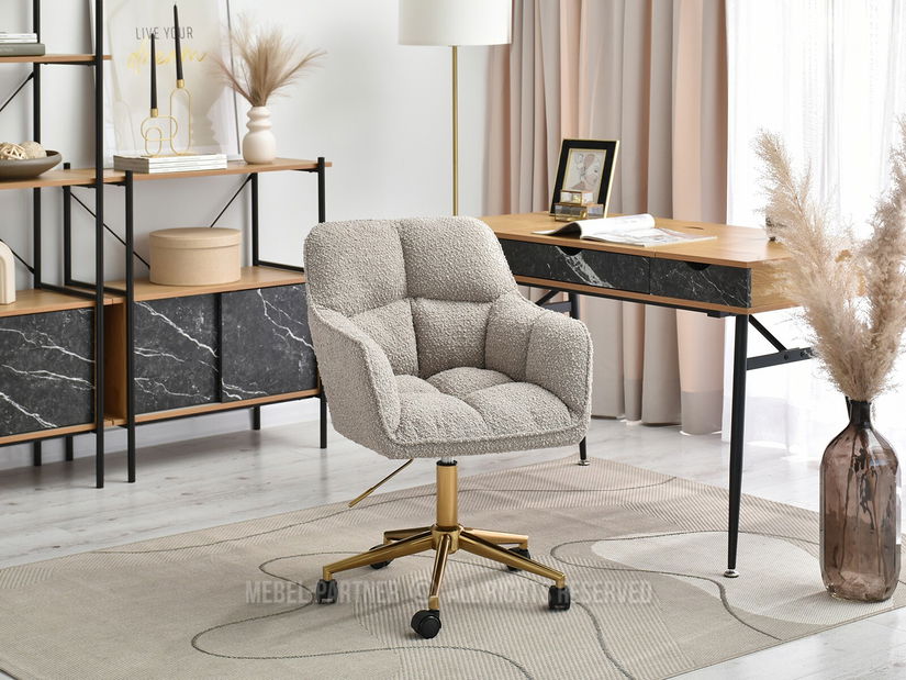 Křeslo Island (béžová + černá)