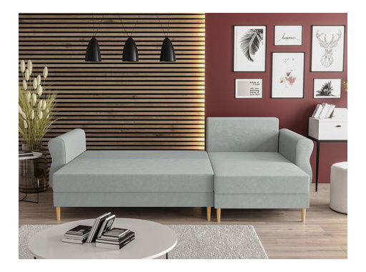 Rohová sedací souprava Selva L (šedá)