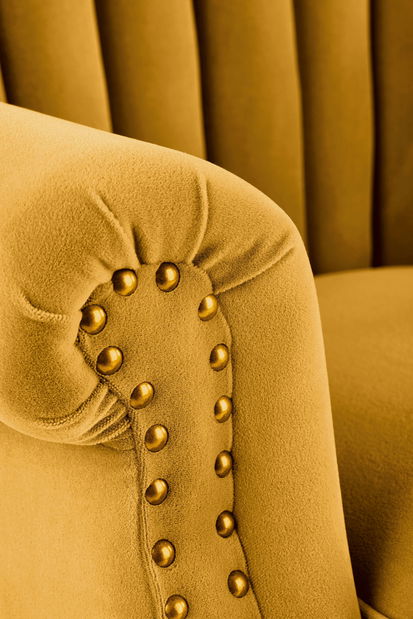 Relaxační křeslo Teena (hořčicová)