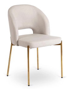  Jídelní židle Boss (krémová + zlatá)