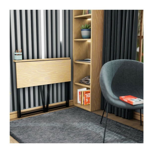 PC stolek Legend 1.5 (černá + přírodní)