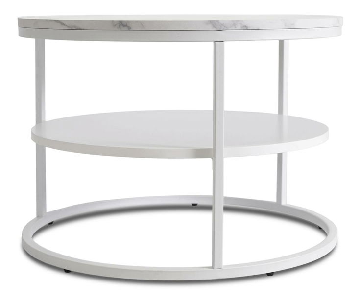 Konferenční stolek Blanquendo (mramor bílý)