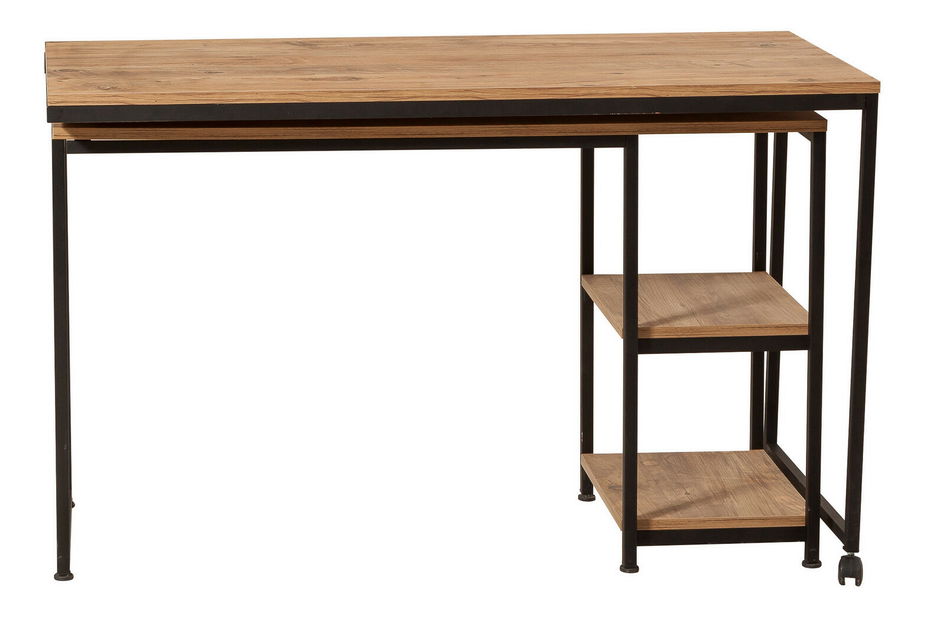 PC stolek Barus (Borovice atlantic + Černá)