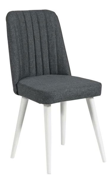 Jídelní set Vlasta 3 (bílá + antracit) (pro 2 osoby)