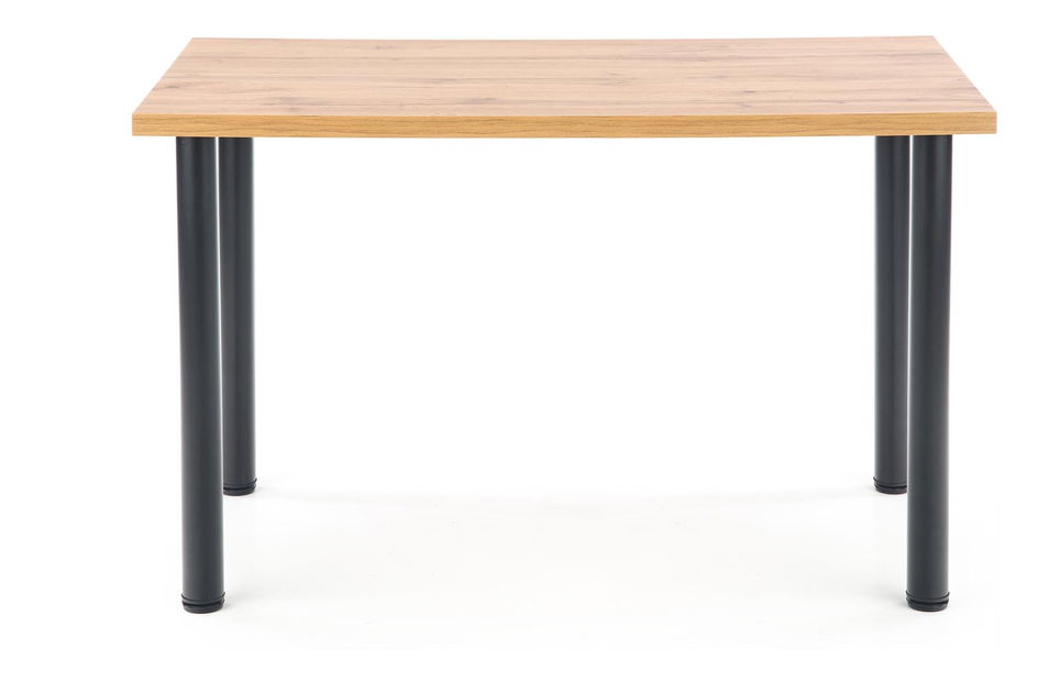 Jídelní stůl Maxom (dub wotan + černá) (pro 4 osoby)