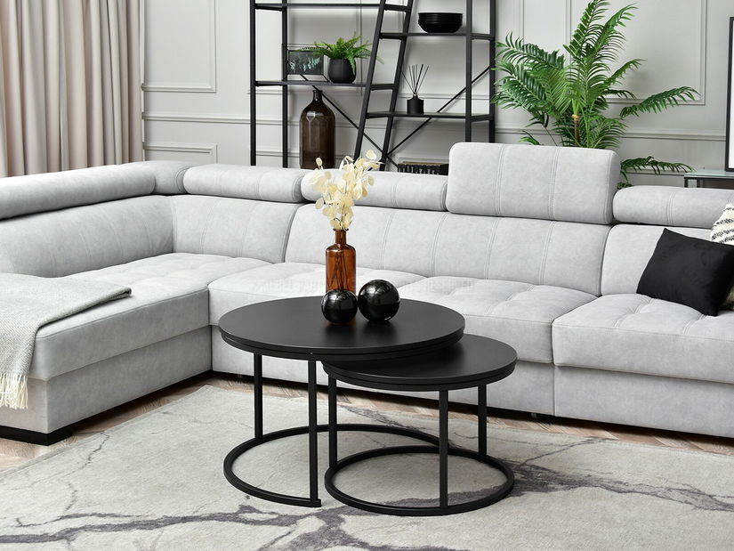 Set 2 konferenčních stolků Novedosa (černá)