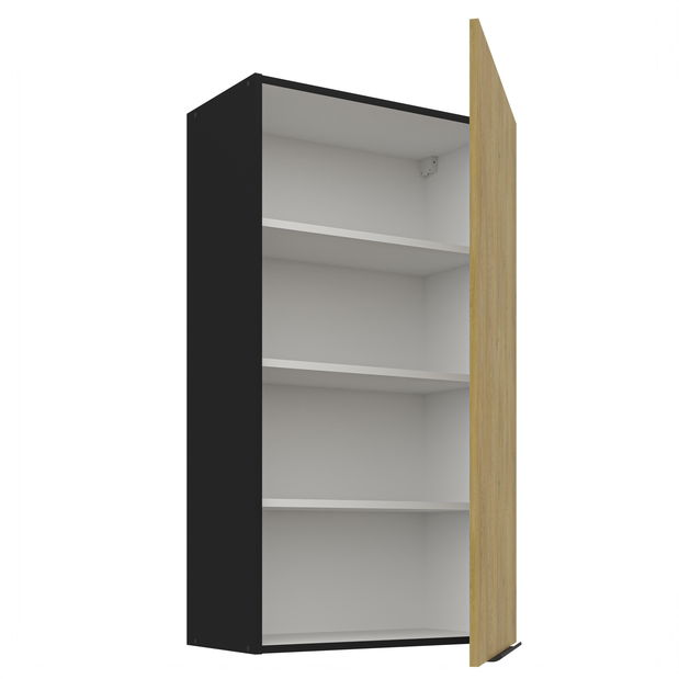 Horní kuchyňská skříňka Carminia 60 G-108 1F (dub cremona + černá)