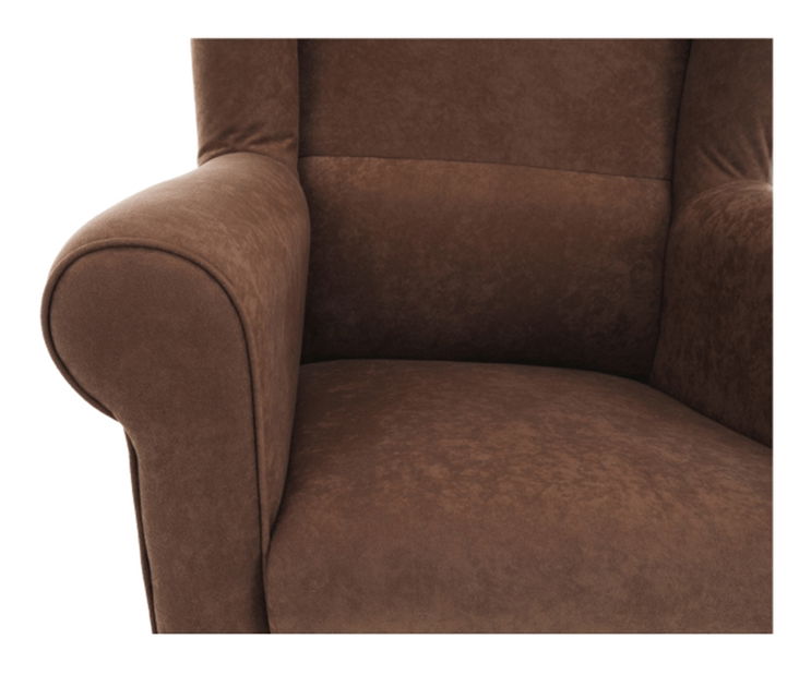 Křeslo ušák Charlie hnědá