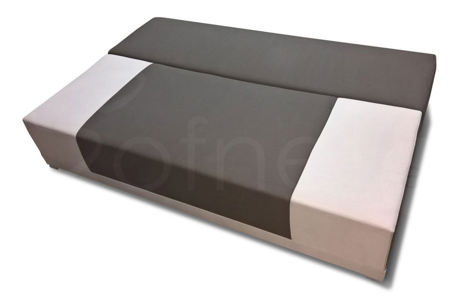 Pohovka třísedačka Ibriso (černá + šedá)