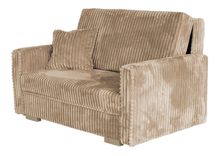 Rozkládací pohovka Carivia Piano II (světlohnědá) (s úl. prostorem)