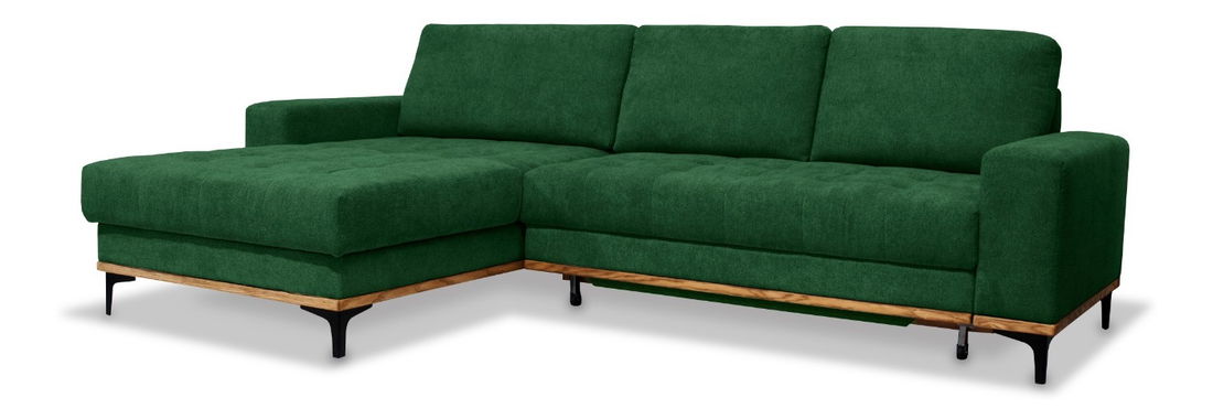 Rohová sedačka BRW Casper (tmavě zelená) (L)