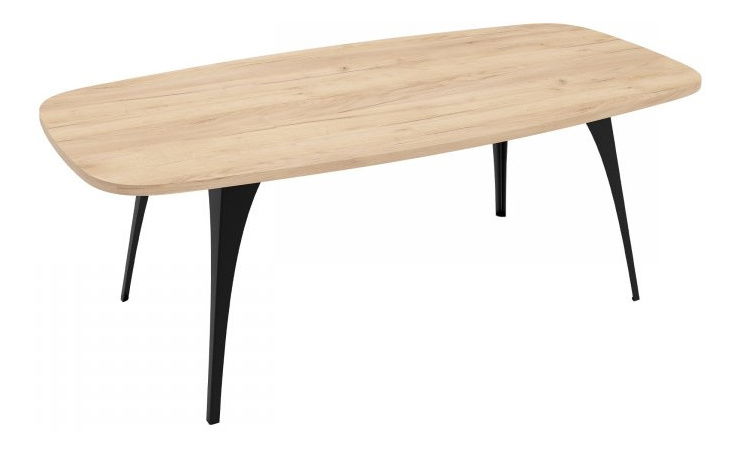 Konferenční stolek Kalypso (černá + dub craft zlatý)