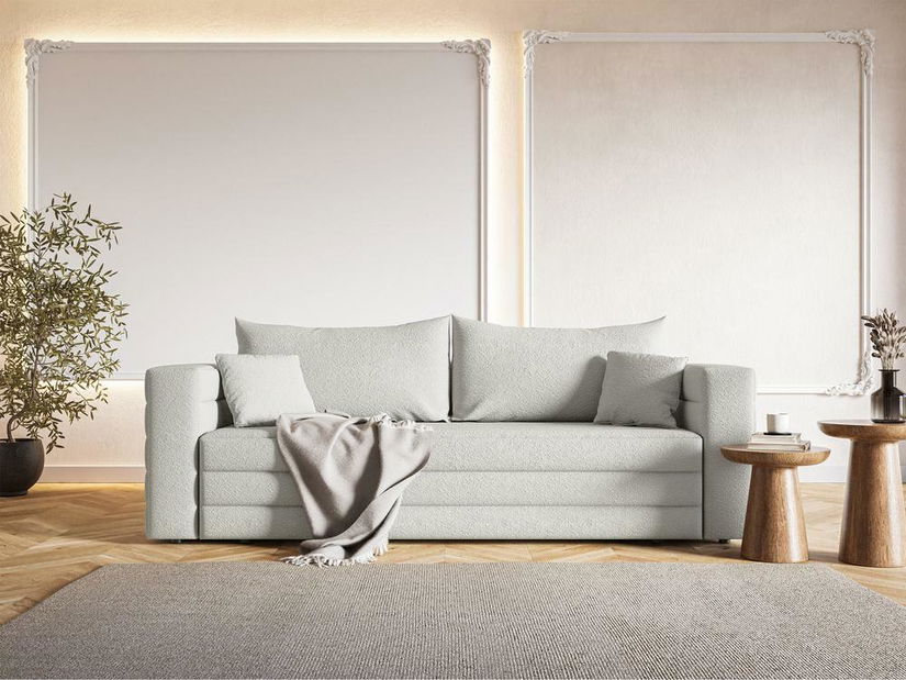 Pohovka třísedačka Liluetta (krémová + černá)