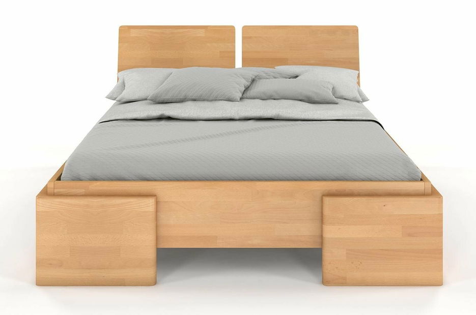 Manželská postel 180 cm Naturlig Jordbaer High (buk)