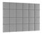 Set 24 čalouněných panelů Quadra 240x180 cm (světlešedá)