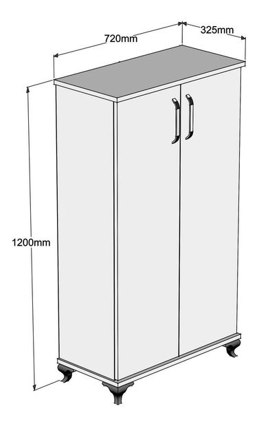 Skříňka na boty Arnie (bílá)