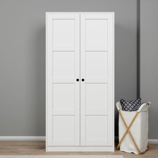 Šatní skříň Luckiny (bílá)